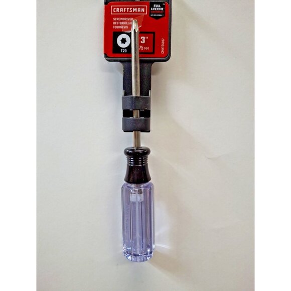 New CRAFTSMAN Torx Screwdriver, T20, Black, CMHT65037, - Picture 1 of 3